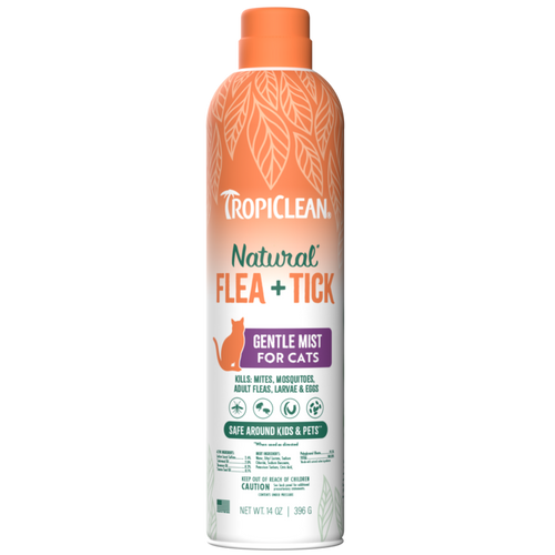 TropiClean Natural Flea + Tick Cat + Home Easy Mist Spray