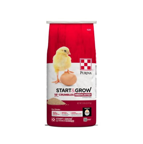 Purina® Start & Grow® Medicated Chick Feed