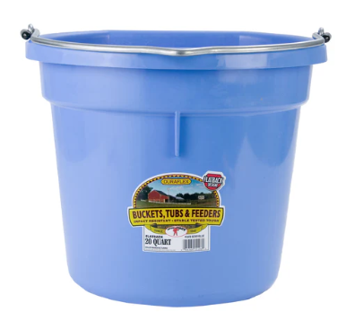 Miller 8 Qt Flat Back Plastic Bucket